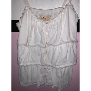 Hollister white cami